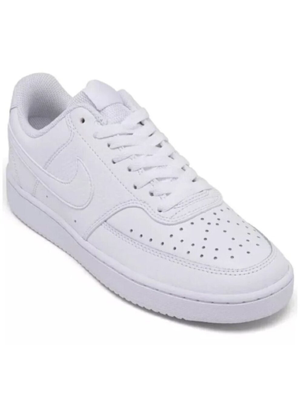 Nike Women's White Court Vision Low Everyday Sneakers Size 9.5